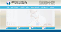 Desktop Screenshot of dentalsurgeryma.com